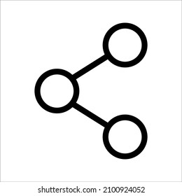 share vector sign symbol icon, on white background, eps 10.