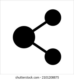 share vector sign symbol icon, on white background, eps 10.