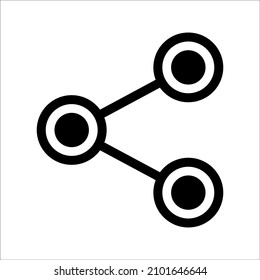 share vector sign symbol icon, on white background, eps 10.
