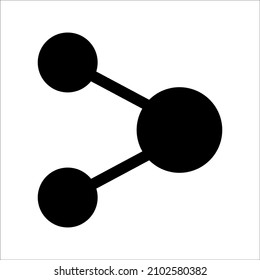 share vector sign symbol icon, on white background, eps 10.
