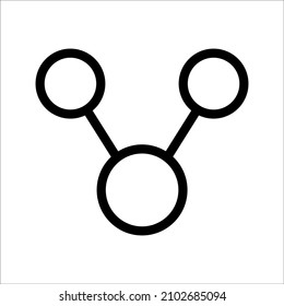 icono del símbolo del símbolo del vector de recursos compartidos, en fondo blanco, eps 10.
