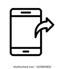 share vector thin line icon 