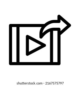 share video icon or logo isolated sign symbol vector illustration - high quality black style vector icons
