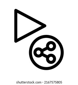 share video icon or logo isolated sign symbol vector illustration - high quality black style vector icons
