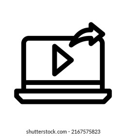 share video icon or logo isolated sign symbol vector illustration - high quality black style vector icons
