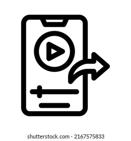 share video icon or logo isolated sign symbol vector illustration - high quality black style vector icons
