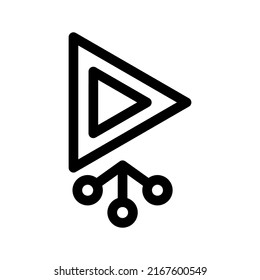 share video icon or logo isolated sign symbol vector illustration - high quality black style vector icons

