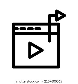 share video icon or logo isolated sign symbol vector illustration - high quality black style vector icons
