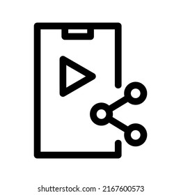share video icon or logo isolated sign symbol vector illustration - high quality black style vector icons
