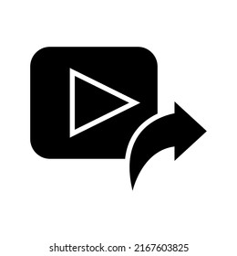 share video icon or logo isolated sign symbol vector illustration - high quality black style vector icons
