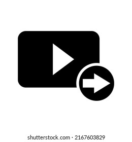share video icon or logo isolated sign symbol vector illustration - high quality black style vector icons
