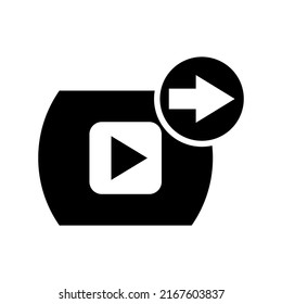 share video icon or logo isolated sign symbol vector illustration - high quality black style vector icons
