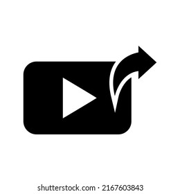 share video icon or logo isolated sign symbol vector illustration - high quality black style vector icons
