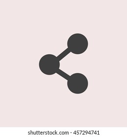 Share web icon. Isolated illustration