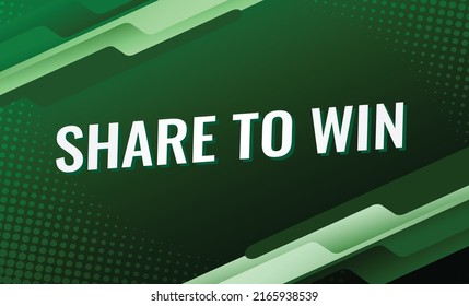 Share Win Word Vector Illustration Green Stock Vector (Royalty Free ...