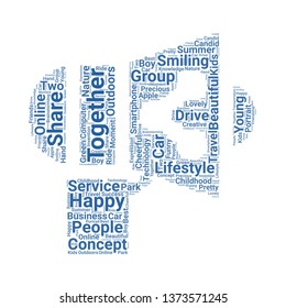 share word cloud. tag cloud about share