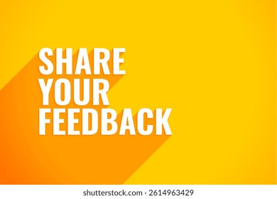 share your feedback banner for research and communication vector
