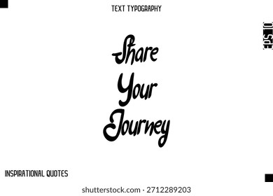 Compartir Tu viaje   - Texto de tipografía de caligrafía cursiva elegante 