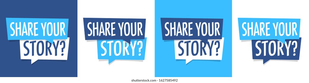 Share your story on speech bubble