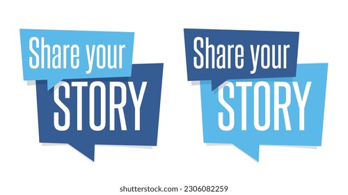 Share your story on speech bubble