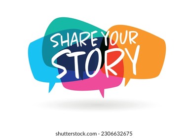 Share your story on speech bubble