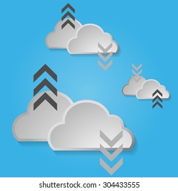 shared content download and upload by cloud technology