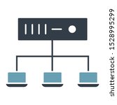 Shared Envoirnment Low Cost Hosting Network Concept Vector Icon Design