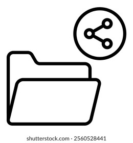 Shared File Icon Element For Design