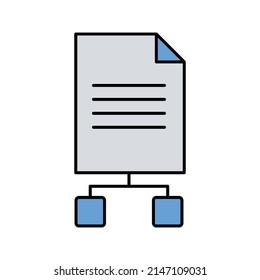 shared file Vector icon which is suitable for commercial work and easily modify or edit it

