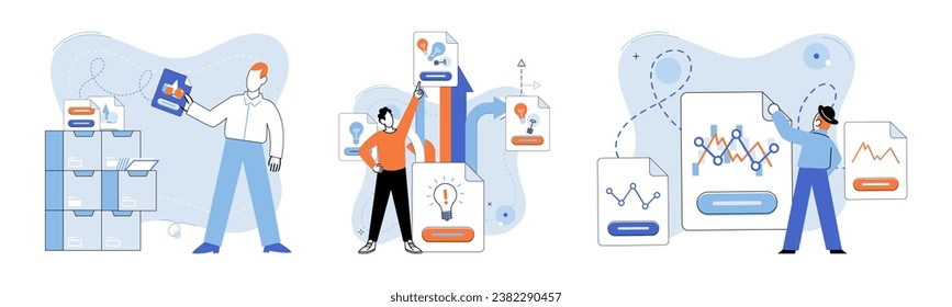 Shared file vector illustration. Cyberspace provides secure environment for exchanging and accessing shared files Access controls and encryption technologies safeguard shared files from unauthorized