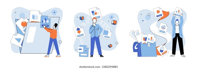 Shared file vector illustration. Shared file storage services offer centralized platform for efficient collaboration and file sharing Network infrastructures enable seamless transfer shared files