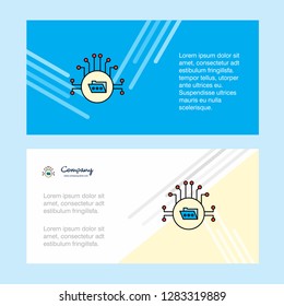 Shared folder  abstract corporate business banner template, horizontal advertising business banner.