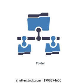 Shared Folder or Files Icon Concept