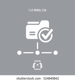 Shared folder - Flat minimal icon