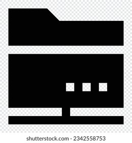 Shared Folder icon. Internet technology concept. Icon in line style