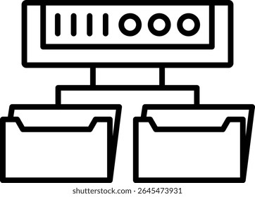 Shared folder vector icon. Can be used for printing, mobile and web applications.