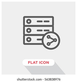 Shared hosting vector icon