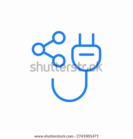 shared power icon sign vector