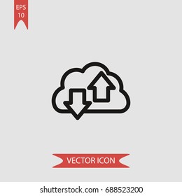 Shared vector icon, illustration symbol