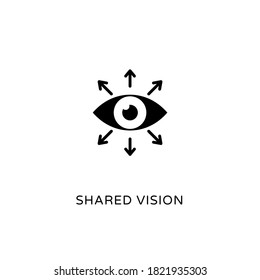 Shared Vision Icon In Vector. Logotype