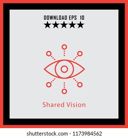 Shared Vision  line icon