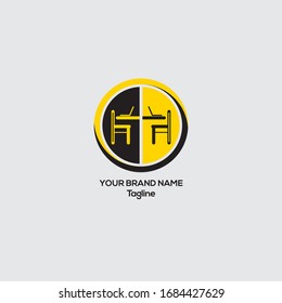 Shared workspace vector logo, Co working office logo, shared office and space vector logo