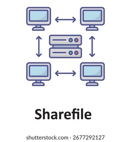  sharefile  Vector Icon which can easily modify or edit

