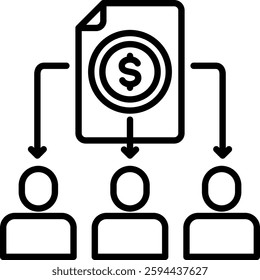 Shareholder Icon Element For Design