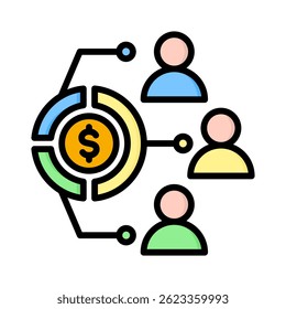 Elemento de icono de accionista para el diseño
