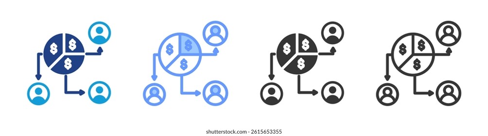 Shareholder icon set multiple style collection