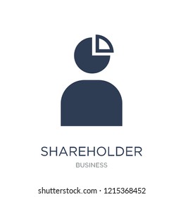 Shareholder icon. Trendy flat vector Shareholder icon on white background from business collection, vector illustration can be use for web and mobile, eps10