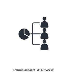 Icono de accionista. Vector.Trazo editable.Símbolo de estilo lineal para utilizar Diseño web,logotipo.Ilustración de símbolo.