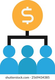 Shareholder People Character Icon Vector Flat Illustrasi 