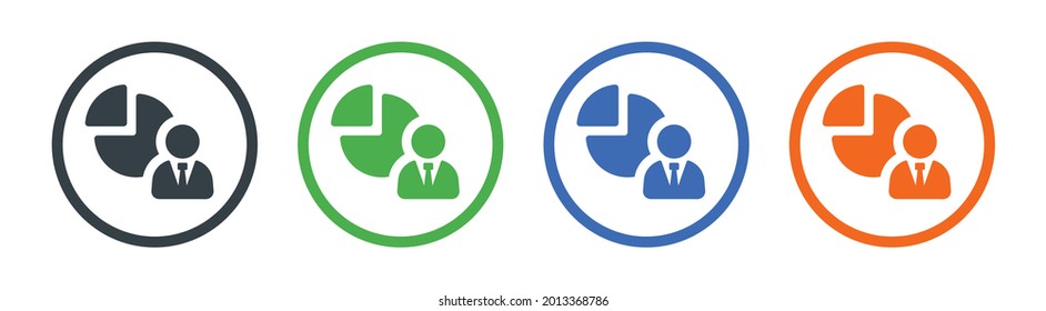 Shareholder and stockholder icon. Vector illustration